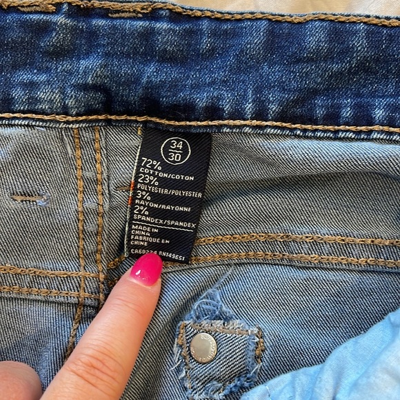 Men's Buffalo David Bitton Light Distressed Denim Jeans Size 34 by 30 - Picture 4 of 5